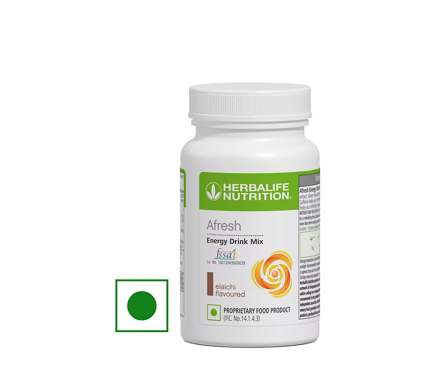 Afresh-Energy-Drink-Mix-Elaichi Herbalife Elaichi Afresh Energy Drink Mix 50 gms – Herbalife Products - Image 1